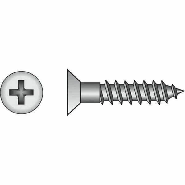 Homecare Products 40860 12 x 3 in. Flat Head Wood Screw, 5PK HO2743266